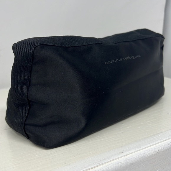 Narciso Rodriguez Black Satin Zip Clutch Bag - Picture 2 of 10